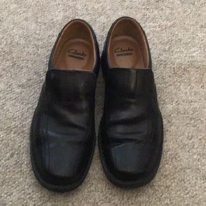 Clarks Mens Black Loafers